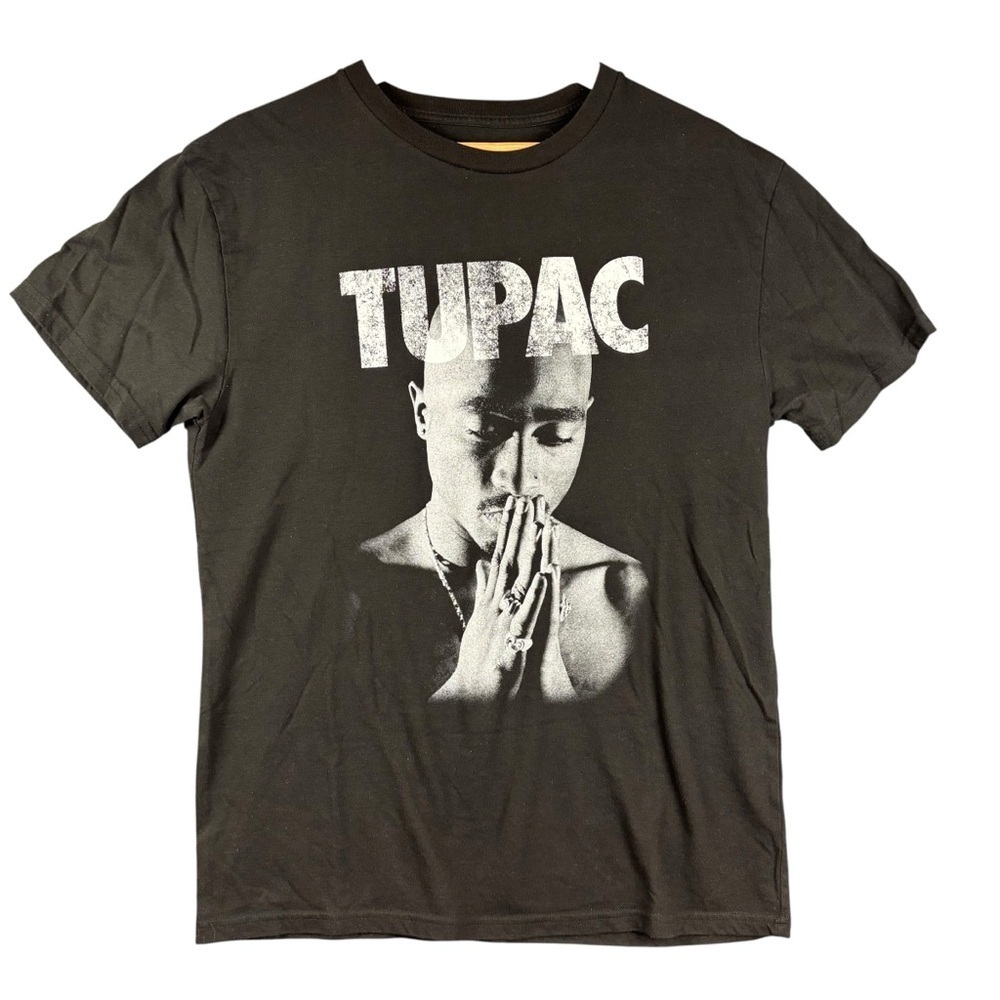 EUC Women's Black Tupac Graphic Tee Sz Large